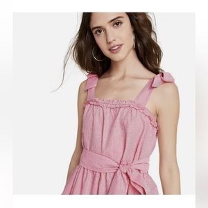 Lisa Marie Fernandez Seersucker Tiered Midi Dress